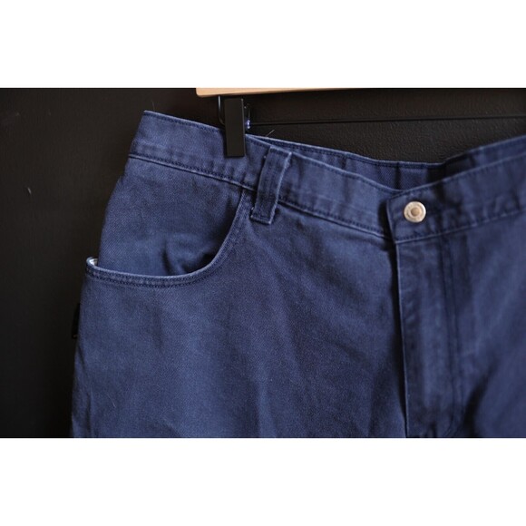 Vintage Interstate IS Baggy Blue Jeans Y2K Skater Hip Hop 42x30 Made in USA - Picture 9 of 16